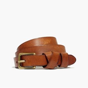 Madewell Leather Crisscross Skinny Belt